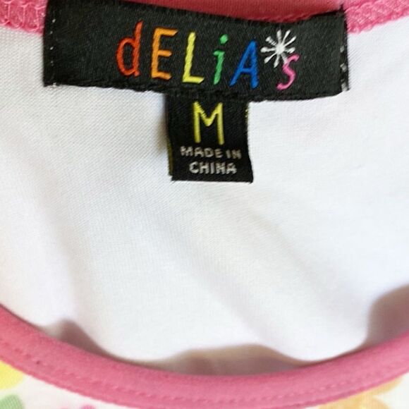 Delias by Dolls Kill Flower Power Long Sleeve Floral Print Mesh Mini Dress - Picture 4 of 6